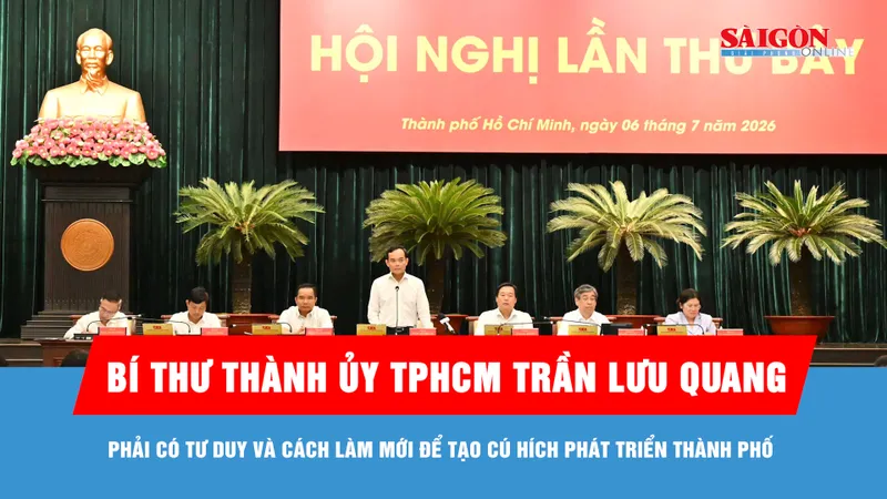 Bí thư Thành ủy TPHCM Trần Lưu Quang: Phải có tư duy và cách làm mới để tạo cú hích phát triển thành phố