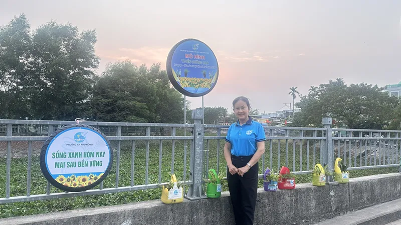 Cô Lê Minh Lợi, Chi hội trưởng chi hội phụ nữ khu phố 7, phường An Phú Đông, TPHCM. 