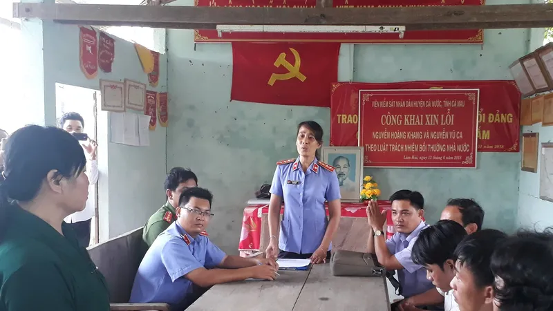 Viện Kiểm sát huyện Cái Nước xin lỗi công khai công dân vì gây oan sai
