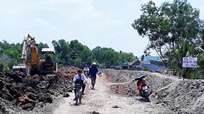 Nhiều công trình thi công “rùa bò” ở Cà Mau