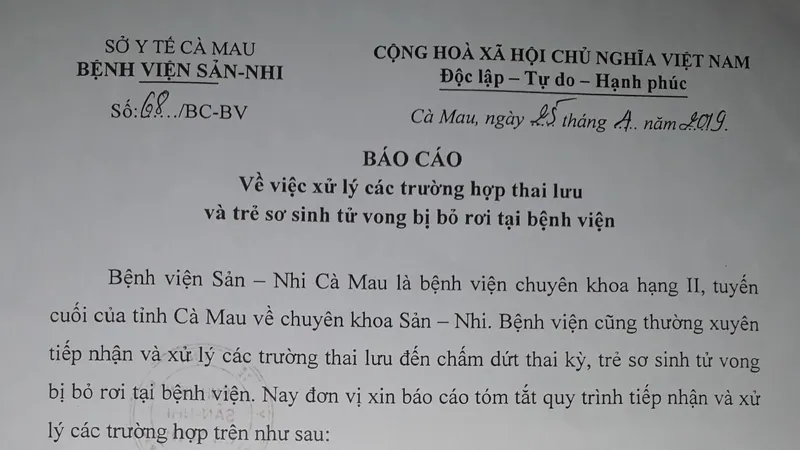 Khu vực chôn xác thai nhi trong khuôn viên Nhà máy xử lý rác thải