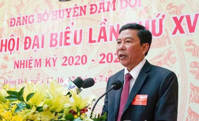 Đồng chí Nguyễn Thanh Luận tái đắc cử Bí thư Huyện ủy Đầm Dơi 