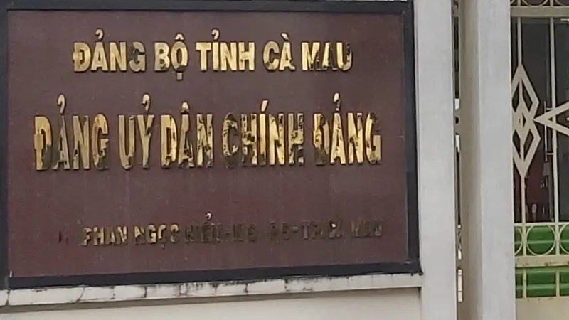 Cà Mau: Nguyên kế toán Đảng ủy Dân Chính Đảng chiếm giữ trên 1 tỷ đồng tiền đảng phí
