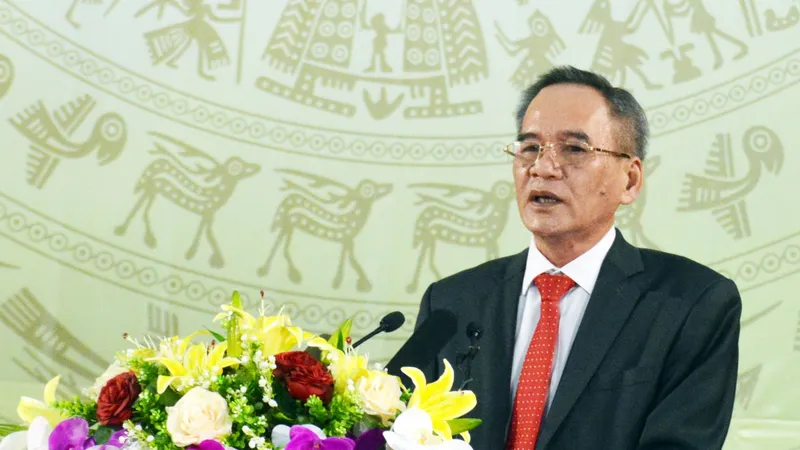 Bí thư Tỉnh ủy Bạc Liêu Lữ Văn Hùng phát biểu tại buổi lễ