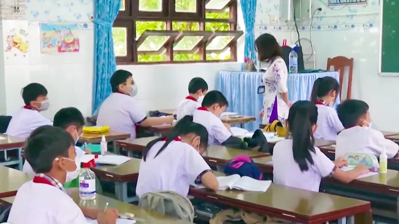 Học sinh tiểu học ở tỉnh Bạc Liêu sẽ trở lại trường học trực tiếp