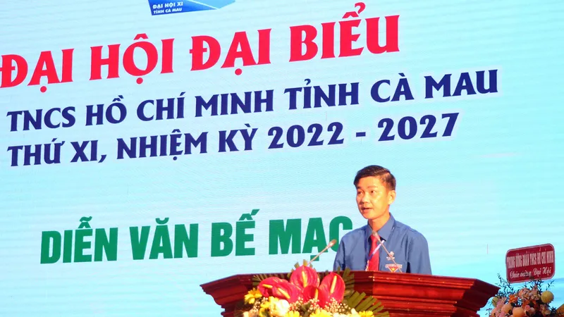 Anh Nguyễn Hoàng Đạo tái đắc cử Bí thư Tỉnh đoàn Cà Mau