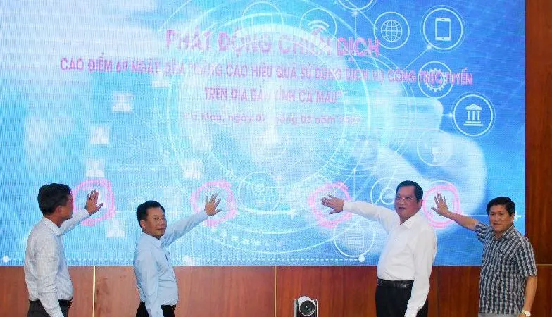 Cà Mau: 69 ngày đêm Nâng cao hiệu quả sử dụng dịch vụ công trực tuyến