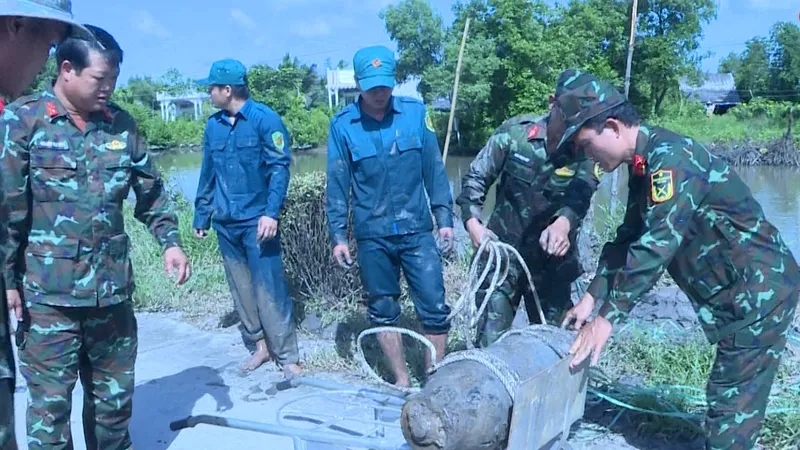 Cà Mau: Xử lý thành công quả bom nặng 150kg 