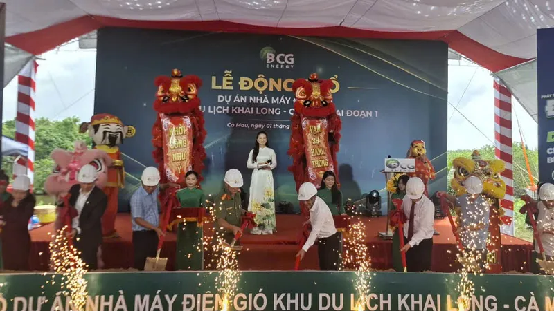 Cà Mau: Động thổ xây dựng nhà máy điện gió hơn 6.320 tỷ đồng