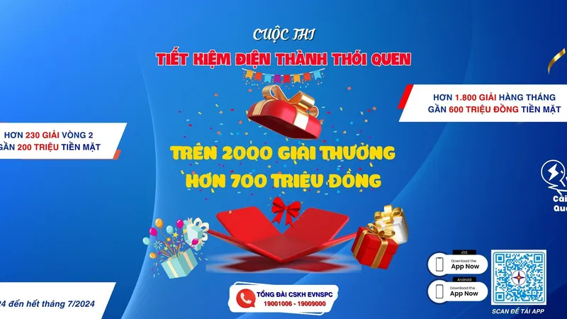 Gần 730 triệu đồng tiền thưởng dành cho khách hàng tham gia cuộc thi “Tiết kiệm điện thành thói quen”
