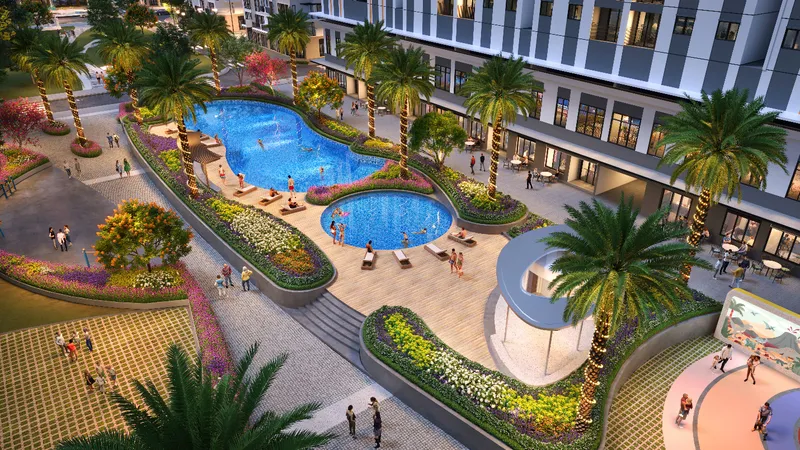 Phối cảnh dự kiến K-Home New City – đô thị nhà ở xã hội chuẩn Singapore tại thành phố mới Bình Dương – đang thu hút nhiều khách hàng quan tâm.