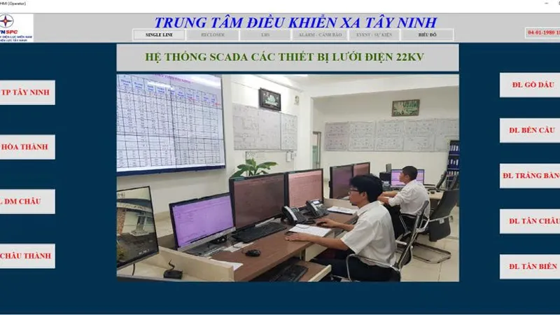 Giải pháp trung tâm điều khiển xa HMI của điều độ PC Tây Ninh cũ được công nhận năm 2024