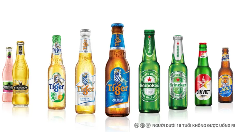 Sản phẩm tiêu biểu của Công ty TNHH Nhà máy bia Heineken Việt Nam