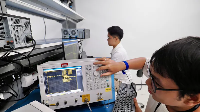 Nghiên cứu, thiết kế vi mạch tại Tập đoàn Marvell Technology, Inc, Việt Nam Ảnh: HOÀNG HÙNG