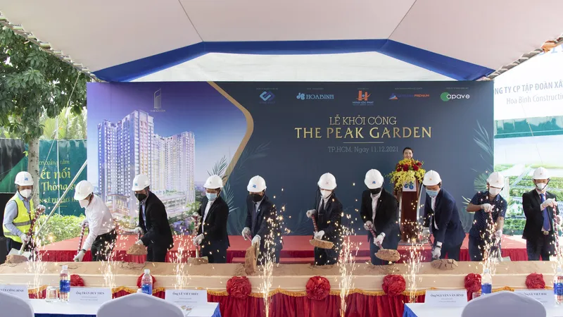 Hòa Bình khởi công xây dựng dự án The Peak Garden