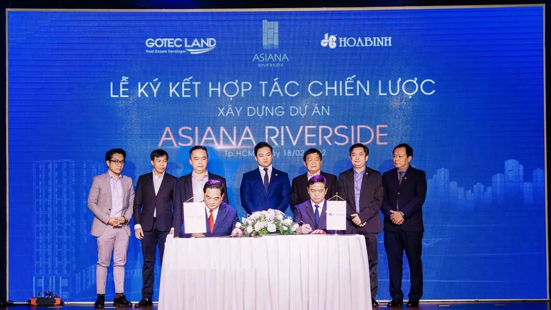Tập đoàn Xây dựng Hòa Bình ký kết hợp tác chiến lược với Gotec Land xây dựng dự án Asiana Riverside