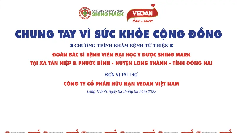  Vedan Việt Nam tiếp nối hành trình “Love & Care” bằng hoạt động chăm sóc sức khỏe cộng đồng