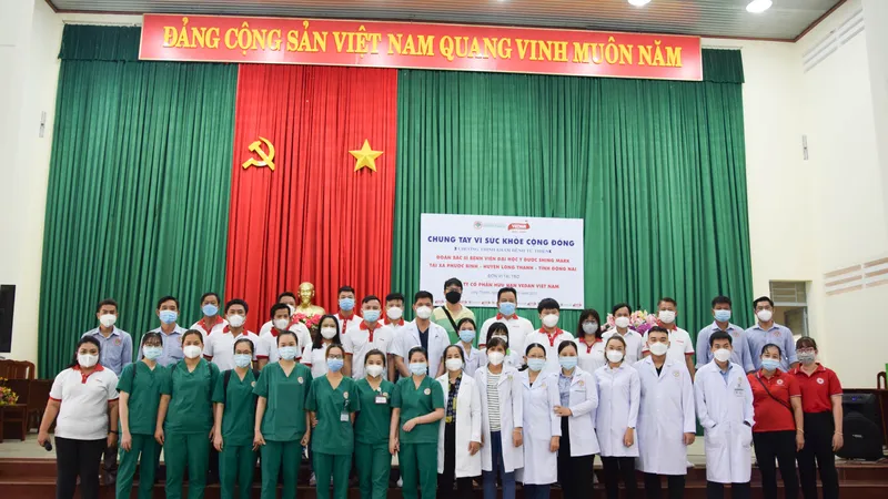 Vedan Việt Nam phối hợp cùng Bệnh viện Shing Mark khám bệnh và phát thuốc miễn phí cho hơn 200 người dân tỉnh Đồng Nai