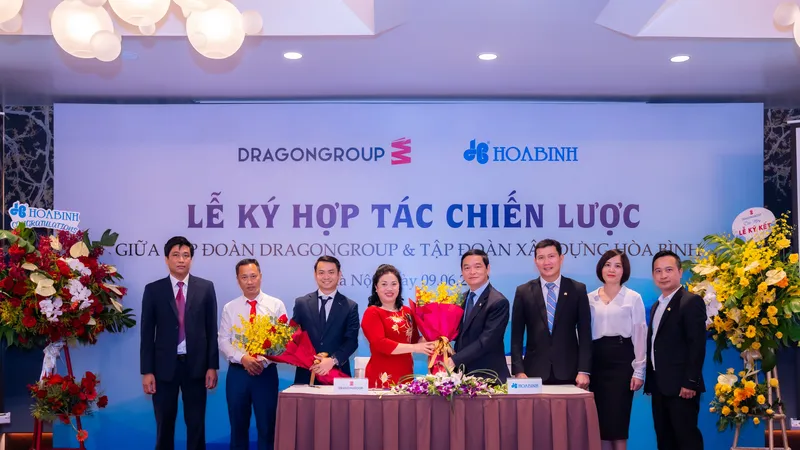 Tập đoàn Xây dựng Hòa Bình và Tập đoàn DragonGroup ký kết hợp tác chiến lược