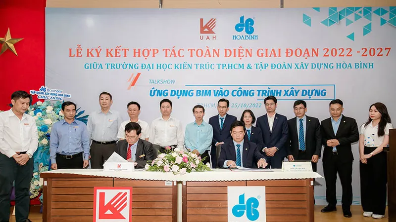 Tập đoàn Xây dựng Hòa Bình ký kết hợp tác toàn diện với Đại học Kiến trúc TPHCM