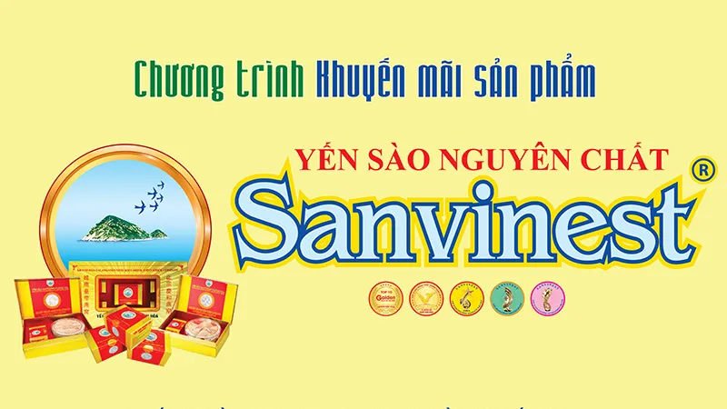 Chương trình khuyến mãi sản phẩm Yến sào nguyên chất Sanvinest 