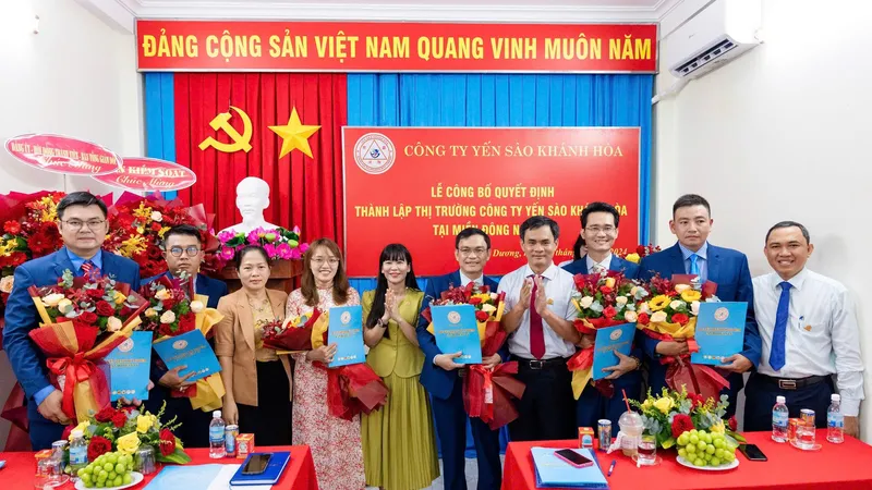 Công ty Yến sào Khánh Hòa thành lập thị trường miền Đông Nam bộ