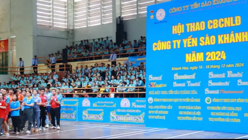 Bế mạc hội thao truyền thống CB-CNLĐ Công ty Yến sào Khánh Hòa năm 2024