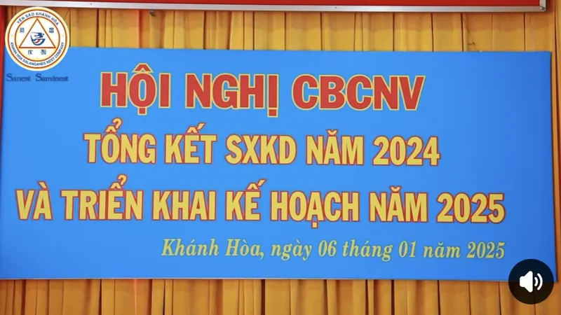 Công ty Yến sào Khánh Hòa tổ chức Hội nghị CB-CNV tổng kết năm 2024 và triển khai kế hoạch sản xuất kinh doanh năm 2025. 