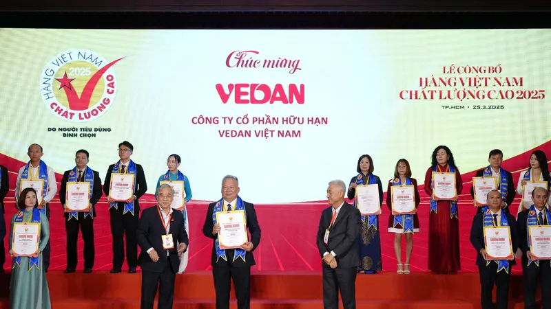 Công ty Vedan Việt Nam 19 năm được bình chọn “Hàng Việt Nam Chất lượng cao”