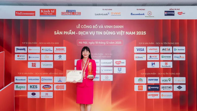 Yến Sào Khánh Hòa lọt top 10 thương hiệu tin dùng Việt Nam 2025