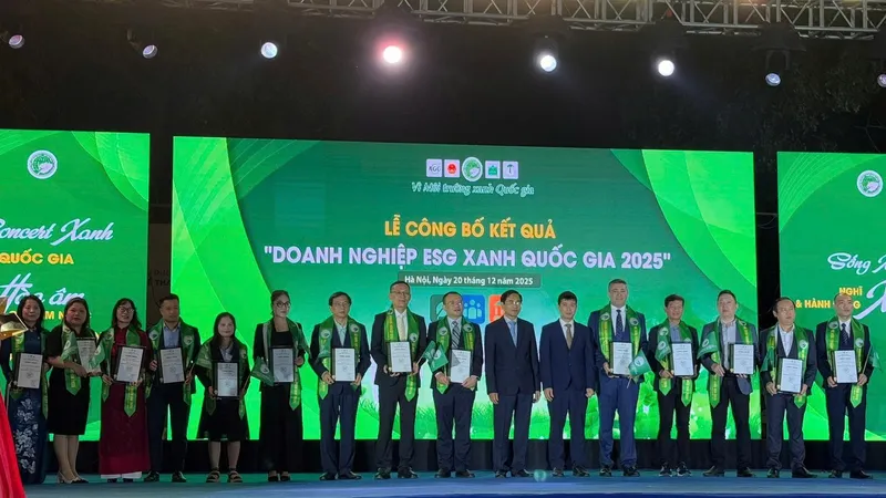 Vedan Việt Nam được trao chứng nhận “Doanh nghiệp ESG Xanh Quốc gia 2025”