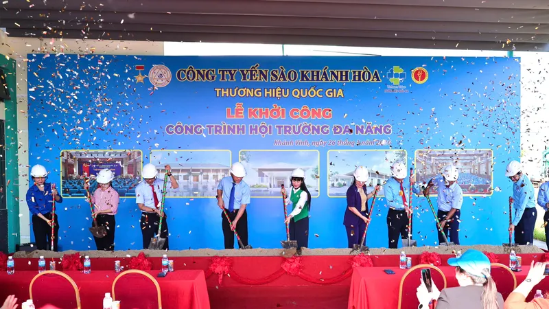 Công ty Yến sào Khánh Hòa khởi công xây dựng Hội trường đa năng
