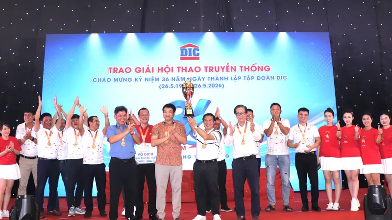 Tập đoàn DIC tổ chức tổng kết, trao giải hoạt động thể thao – văn nghệ kỷ niệm 36 năm thành lập