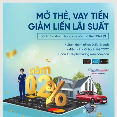 Nhận vô vàn ưu đãi dành cho khách hàng vay vốn khi mở thẻ tín dụng quốc tế VietinBank