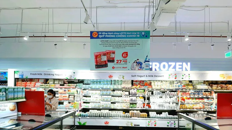 Lotte Mart hợp tác với CP, Vifon cùng Việt Nam chống dịch
