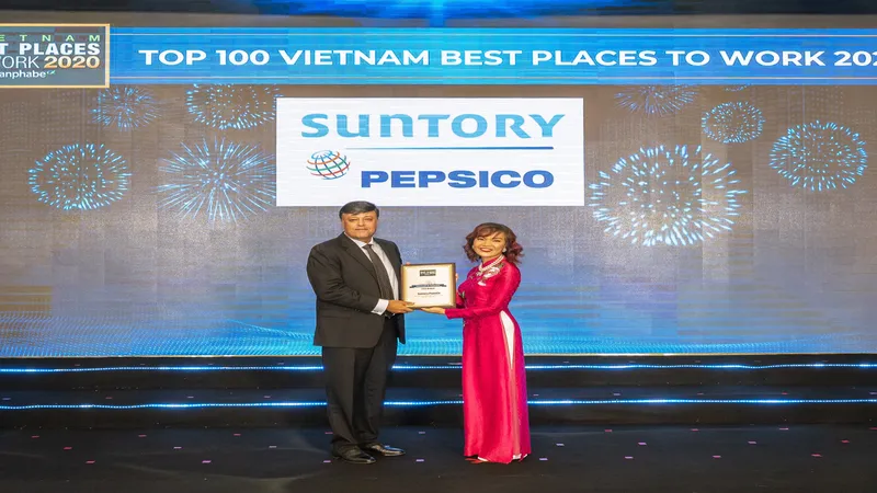Suntory PepsiCo nhiều năm liền nhận danh hiệu công ty đồ uống không cồn uy tín nhất Việt Nam và nằm trong top nơi làm việc tốt nhất Việt Nam