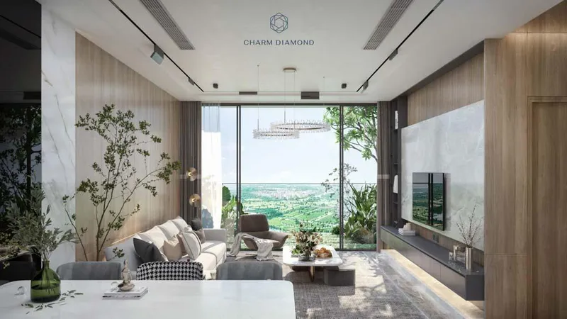 Charm Diamond tạo khác biệt với căn hộ hai ban công tại Dĩ An