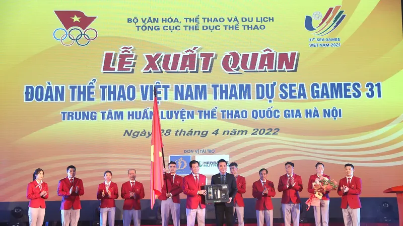 Herbalife Nutrition đồng hành cùng lễ xuất quân của Đoàn Thể Thao Việt Nam tham dự SEA Games 31