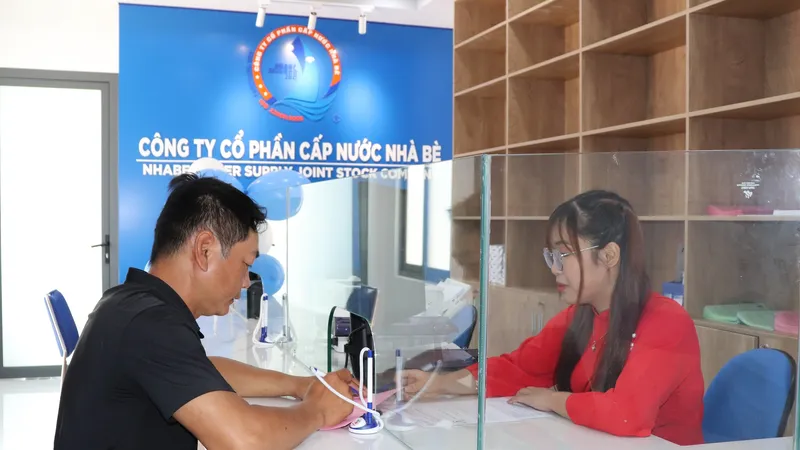Điểm giao dịch Khu vực Nhà Bè khai trương đưa vào phục vụ người dân trong các thủ tục liên quan ngành nước