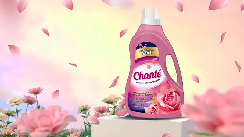 Dùng thử nước giặt xả Chanté siêu lôi cuốn với mùi hương hoa hồng Pháp