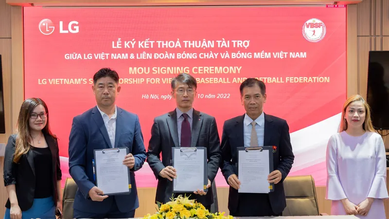 LG hợp tác cùng VBSF phát triển bộ môn bóng chày tại Việt Nam