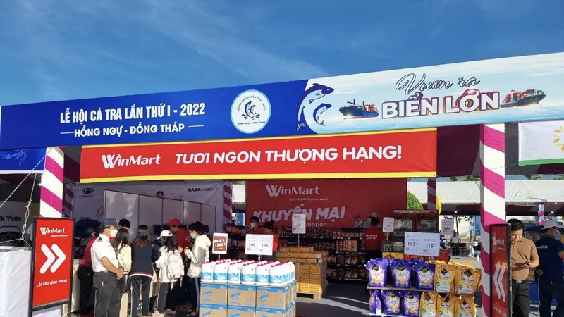 Gian hàng WinCommerce tại Lễ hội cá tra 2022