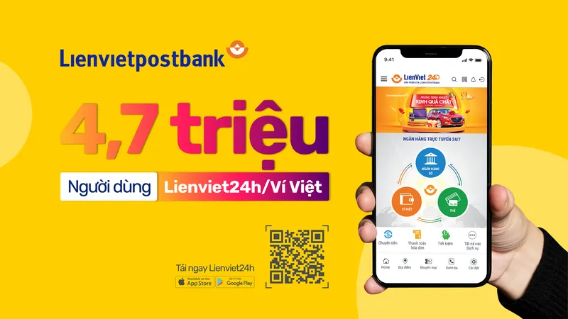 Lienviet24h/Ví Việt ghi nhận số lượng khách hàng lên đến hơn 4,7 triệu người dùng