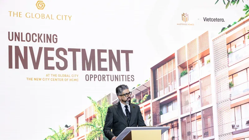 Ông Gibran Bukhari, Giám đốc Khối Kinh doanh, Masterise Homes chia sẻ về tiềm năng kinh doanh sinh lời và phát triển lâu dài tại The Global City