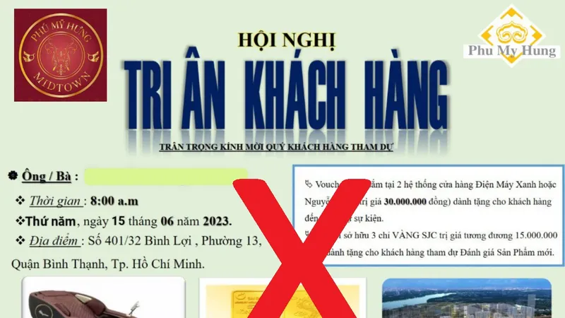 Cảnh báo tình trạng giả mạo thương hiệu Phú Mỹ Hưng 