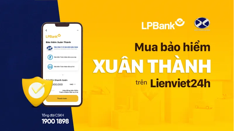 Dễ dàng mua bảo hiểm TNDS trên ứng dụng Lienviet24h của LPBank
