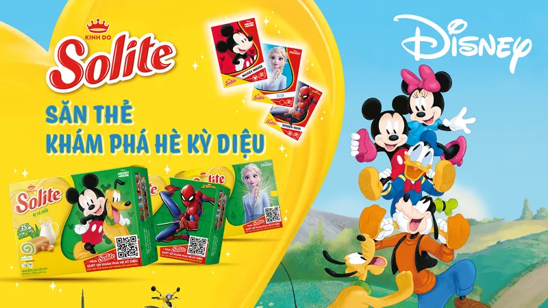 Khám phá hè kỳ diệu cùng bộ sưu tập bánh Solite phiên bản Disney mới