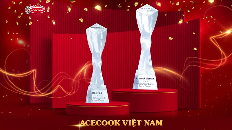 Acecook Việt Nam và Hảo Hảo tiếp tục được vinh danh là thương hiệu được chọn mua nhiều nhất