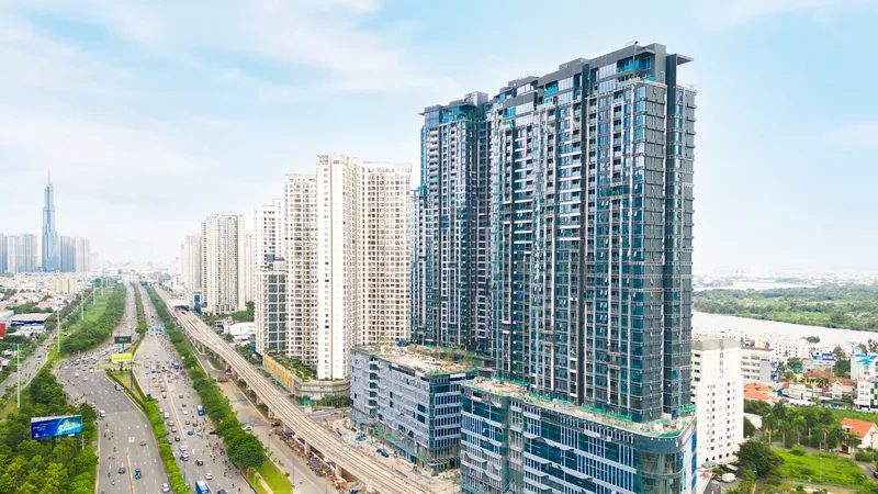 Metro số 1 đoạn qua Thảo Điền và đường Song Hành đang được hoàn thiện đã vẽ nên diện mạo mới cho khu vực này