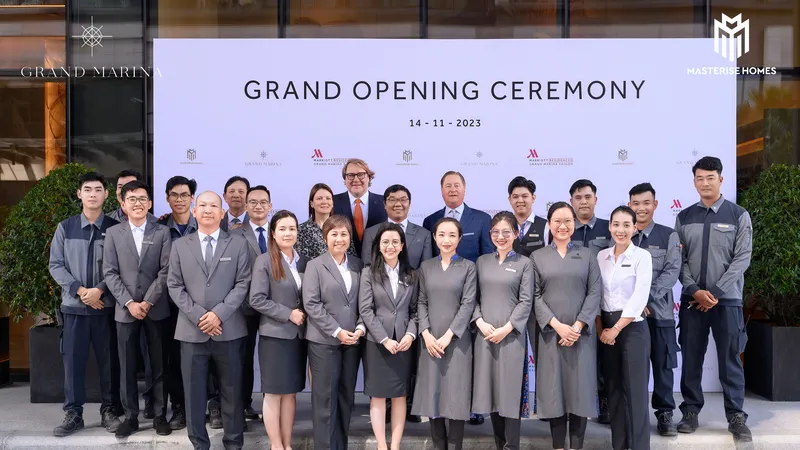 Marriott International và Masterise Homes vừa tổ chức lễ khai trương các căn hộ mang thương hiệu Marriott đầu tiên tại Việt Nam ngày 14-11-2023